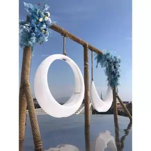 토끼그네 흔들의자 펜션 공원 경관 그네의자 스윙체어