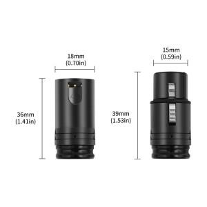 남성-남성/여성-여성 블랙 쉘 XLR 솔더 커넥터 3핀 90도 직각 아연 스틸 (파워 앰프용)