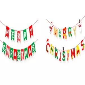 크리스마스 가랜드 겨울장식 가랜드꾸미기 홈파티용품 메리크리스마스가랜드