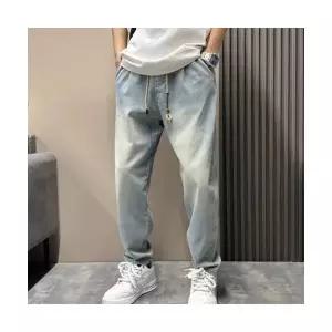 남성 데일리 청바지 배기핏 봄가을 뉴 조거 스판 와이드 배기 바지 워싱 스트링 슬랙스 다올3