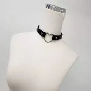블랙 핑크 가죽 하트링 초커 네크리스 허벅지 가터 체인 목걸이 카터링 초커 가죽 파티
