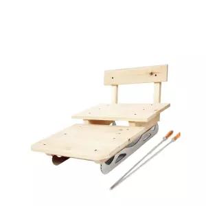 원목 얼음썰매 나무썰매 스키 스케이트 전통 썰매장 1인용 보드 옛날 우드 빙판썰매