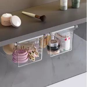 투명 책상밑서랍 부착식 히든 붙이는 서랍 투명 책상밑서랍 부착식서랍