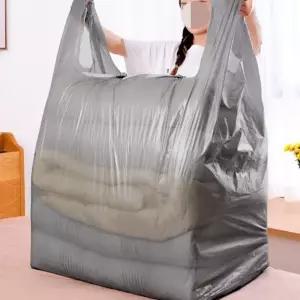 대용량 초대형 이사용 비닐 빨래방 봉투 82x125cm 이사 대형 두꺼운 큰 대용량 봉지 손잡이 특대형 이불 PE