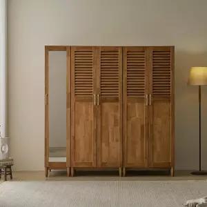 루멘 루바 갤러리 원목 2000 전신거울 수납 옷장 FMF219