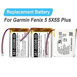 가민 호환 피닉스 5 5X 5S 플러스용 교체 스포츠 시계 배터리 361-00096-00