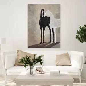 [트리빌리지]집들이 선물로 인기가 많은 미술작품 원화 대형 말 그림 액자