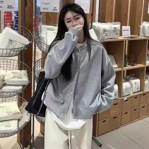 야구 자켓 재킷 점퍼 베이스볼 바시티 스타디움 캐주얼 스웨트셔츠 여성 여자 봄 가을 루즈핏 스탠드 칼라