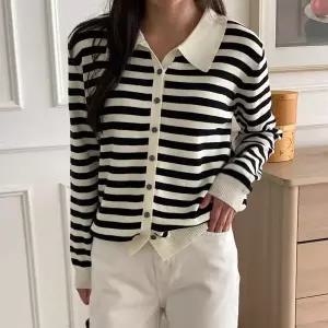 [NS홈쇼핑][샵앤] 여성 카라넥 단가라 앞단추 긴팔 니트 가디건 21DS-WCD-5123..