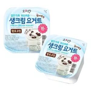 소와나무 생크림 토핑요거트 왕초코링 134g 12개