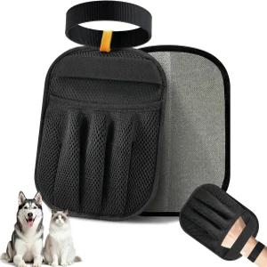 개와 고양이를 위한 페티 페리 애완동물 제모 장갑 5손가락 디자인으로 업그레이드된 정전기 미끄럼 방지