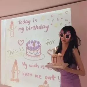 ( )미니 빔프로젝터 생일 파티 조명 미니빔 DD 11766