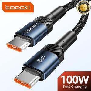 Toocki 100W USB C-유형 C 케이블 PD3.0 Macbook 용 고속 충전 데이터 코드 Huawei Xiaomi POCO Samsung