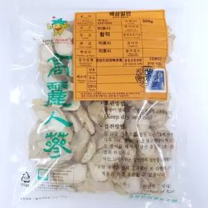 고려인삼 건삼 말린인삼 백삼 절편 300g 1개