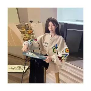 집업 야구 항공 점퍼 여성 잠바 빈티지 봄가을 캐주얼 학생 커플 패션 admr3