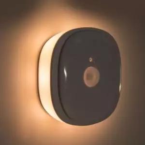 [데코] 스위치 센서등 자동 수동 LED 램프 원형 전구색