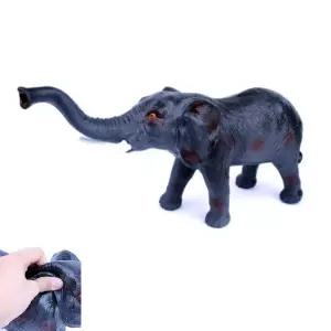 실감나는 디테일 고급 고무재질 코끼리 인형 상상력자극 유치원교구 유아장난감 만화인형