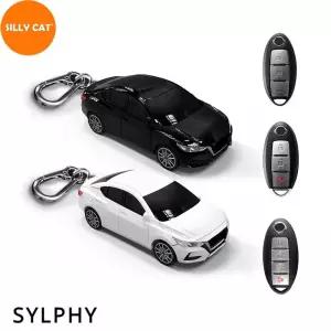 자동차 모양 모델 SENTRA 모형 커버 1. 키 플라스틱 SYLPHY White 케이스