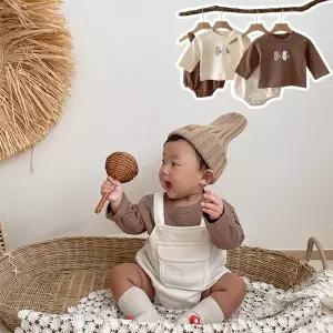 메이커키즈 베어볼베어아동긴팔티셔츠멜빵슈트세트 205197_P346435060