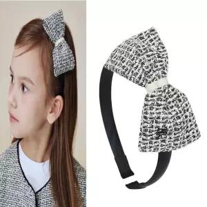 [AK수원점] [빈] 블랙 트위드 리본 머리띠 BA14AX02BK