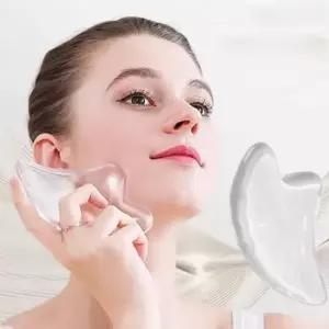 경락마사지기 투명 하트 괄사마사지 도구 림프순환 승모근