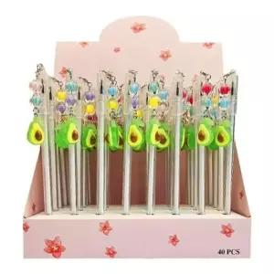 [문구] 엠에스 슬림 젤펜 블랙 아보카도 수성 필기구 단품 사무용 펜