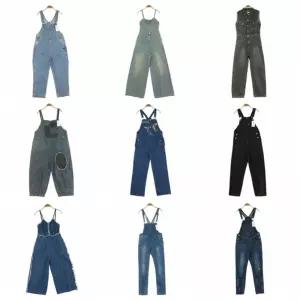 빅사이즈 멜빵 청바지 와이드 멜빵청바지 패션 데님