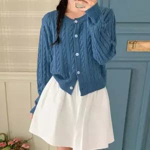 [하프클럽/]꽈베기 R 라운드 니트 가디건 긴팔 임부복 M588