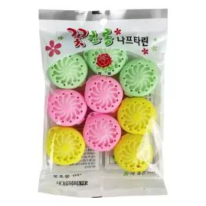 장미 꽃초롱 나프타린 6g X 9개입나프탈렌 좀약 - O