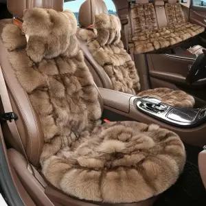 자동차 털 시트 조수석 겨울 풀카 방한 차량용 보온 차량