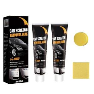 자동차 표면의 스크래치 및 소용돌이를 위한 2Pcs 리무버, 차량용 광택 추가, 오리지널 페인트 보존, 와이퍼 스펀지로 수리