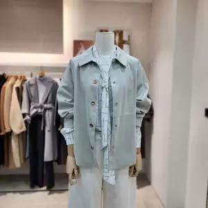 [아이잗바바]오버핏 벨벳 텍스쳐 셔츠 자켓 (BS3B0JK511/크림)