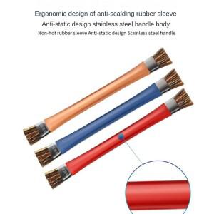 핸드폰 수리 패드 하드 브러시 돼지 강모 더블 헤드 휴대폰 정전기 방지 마더 보드 회로 IC 청소  제거 작