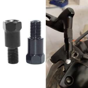 바이크 오토바이 M8 M10 8MM 10MM 백미러 어댑터 우측 왼손 스레드 시계 방향 변환 볼트 나사 검정색