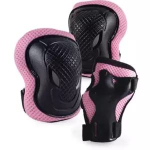 비바 아동 인라인 자전거 보호대 핑크 손 팔꿈치 무릎