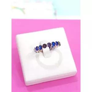 [하프클럽/로뎀 주얼리]로뎀 세이브존05 Pretty 큐빅 오링반지(멀티블루)2 RDB24030021