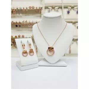 [하프클럽/로뎀 주얼리]로뎀 세이브존05 Premium three loop 명품식 패션 귀걸이 목걸이 세트 RD21100275