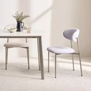 아트박스/마전동상회 무광 스텐 식탁의자 카페 인테리어 체어 패브릭 의자