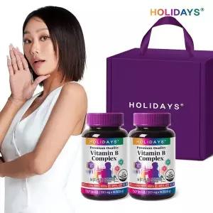 [NS홈쇼핑][홀리데이즈] 비타민B 컴플렉스 90정 2병 선물세트 (6개월분)..[30500277]