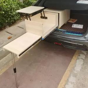 [무료배송] 차박키트 SUV 슬라이딩 주방 박스 캠핑용 트렁크 선반 테이블 수납함