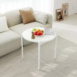 끌리마 DIY 다용도 화이트 원형 협탁 테이블 600 코스트코 코와샵2602