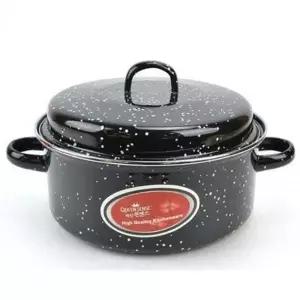 [콩심팥심]28cm 법랑 군고구마 직화 냄비 구이 튀김냄비 찜냄비 큰냄비