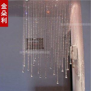 옥속기 크리스탈 구슬 커튼 도금 구슬발 스타일 펀칭 문발 앤티크 캐치 현관 차단 트림