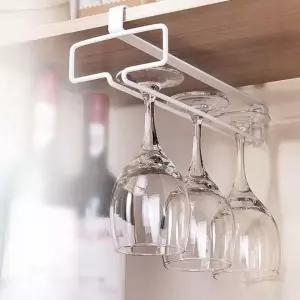 선반 부착 와인잔 거치 클립 홀더 랙 보관 선반랙