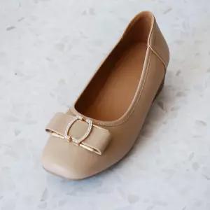 구퍼즈 컴포트 쿠션 미끄럼방지 미들 펌프스 플랫단화 4CM P-S2013