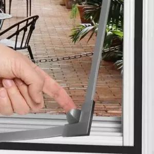 자동닫힘 방충망 창틀 자석 붙이는 센