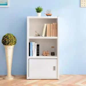 [하프클럽/셀러허브]SJ가구 로잔느 600 도어 3단 책장