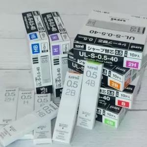 문구반점 유니 Smudge Proof Leads 샤프심 1다스(10통) 0.5mm