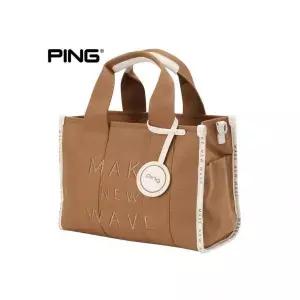 핑 여성 자수 포인트 캔버스 토트백