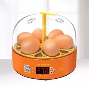 미니 6구 자동 회전 부화기 달걀 병아리 부화 장치